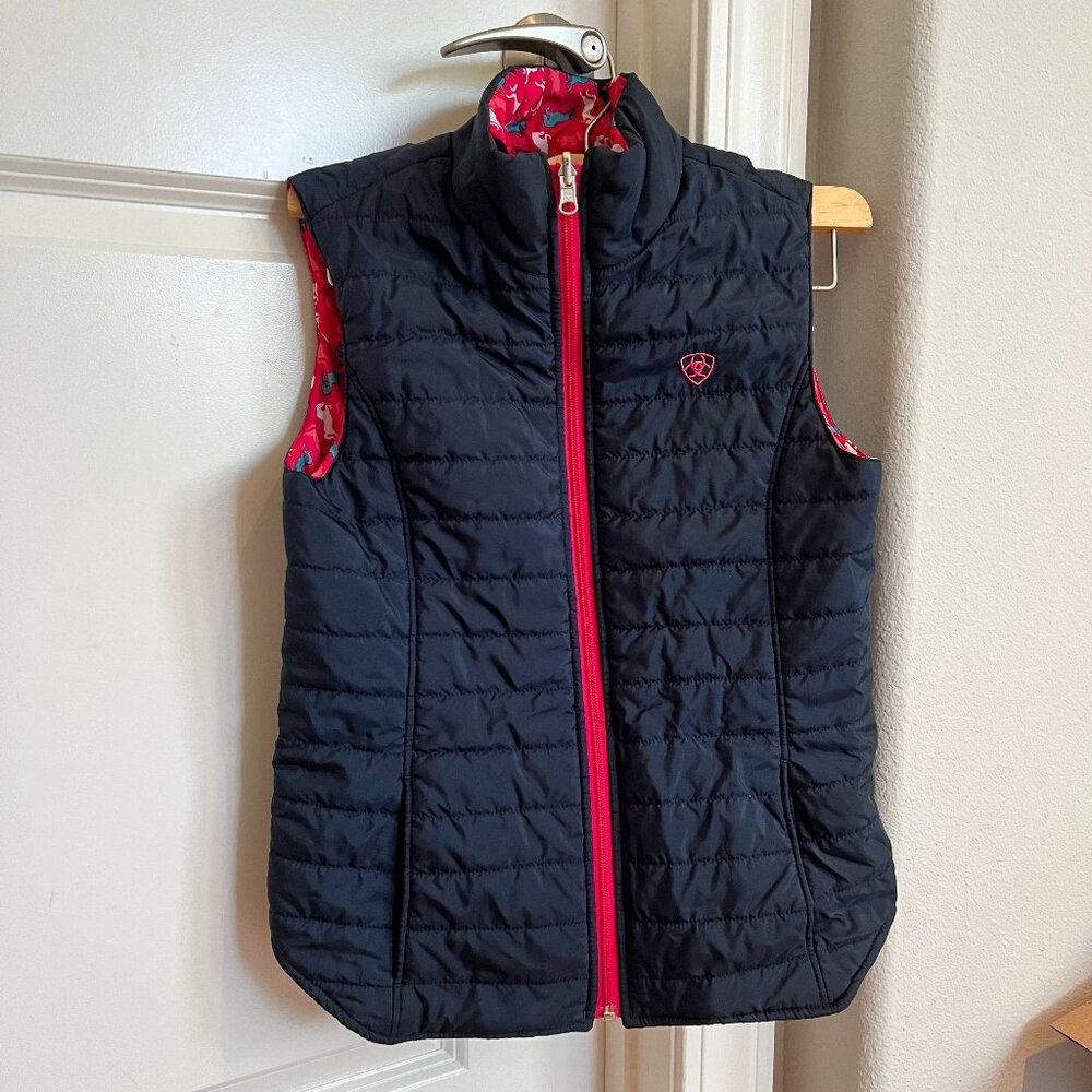 Ariat Emma Reversible Quilted Insulated Vest Youth XL Adult XS
